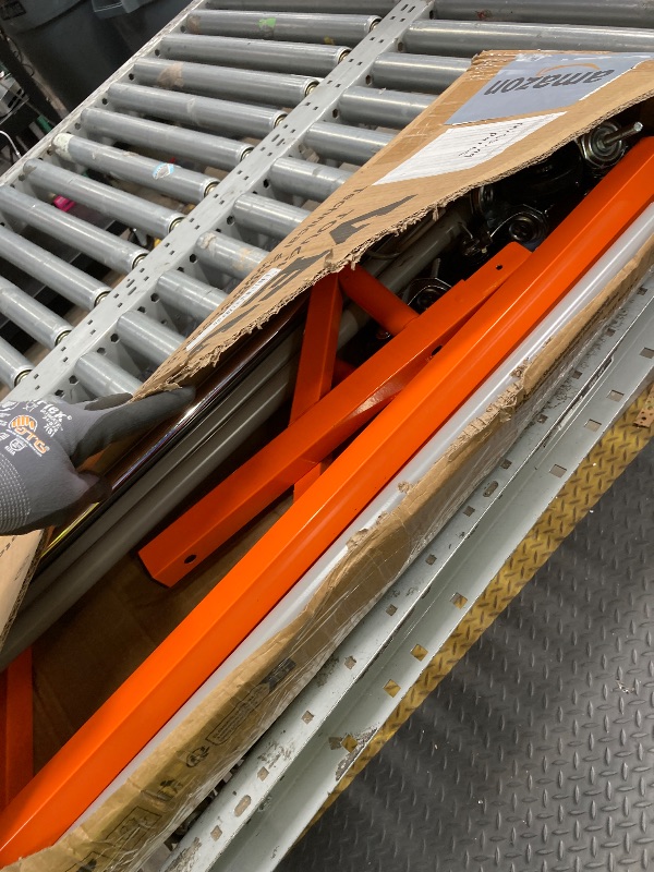 Photo 1 of *scratches* VEVOR Z Rack, 300 lbs Industrial Grade Z Base Garment Rack, 24" x 63" x 71" Clothes Rack, Sturdy Steel Heavy Duty Clothing Rack w/Lockable Casters for Home Garment Store Orange