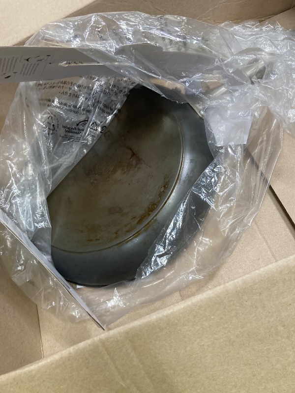 Photo 1 of *lid missing* *dirty* GreenPan Lima Hard Anodized 12" Frying Pan Skillet with Lid, Ceramic Nonstick, PFAS-Free Nontoxic Pots and Pans, Oven & Broiler Safe, Stainless Steel Handle, Cookware for Eggs & Omelet, Gray