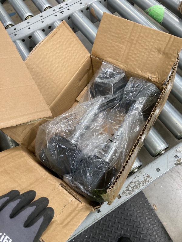 Photo 1 of *Heavy* Fitvids 150LB Rubber Encased Hex Dumbbell Weight Set Contoured Handle for Muscle Toning, Strength Building & Full Body Workout
