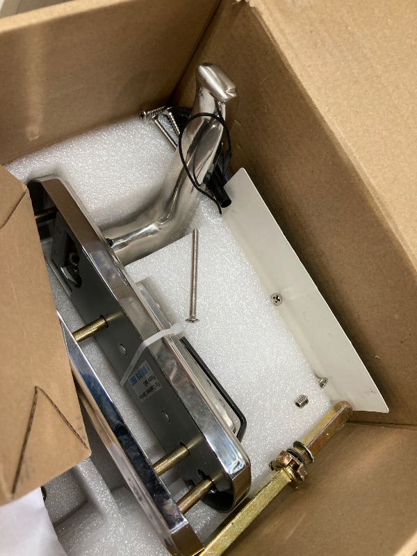 Photo 1 of *Minor damage* Elemake Keypad Door Lock, Keyless Entry Door Lock Mechanical Lock with Keypad, Combination Code Locks with Handle, Right Handed Door Lever, Stainless Steel 304 - NOT a Deadbolt