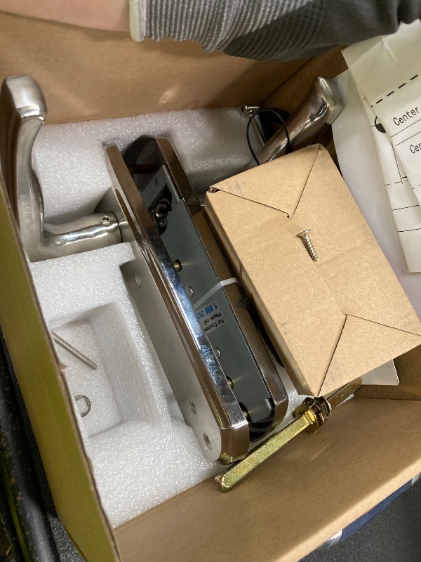 Photo 1 of *Minor damage* Elemake Keypad Door Lock, Keyless Entry Door Lock Mechanical Lock with Keypad, Combination Code Locks with Handle, Right Handed Door Lever, Stainless Steel 304 - NOT a Deadbolt