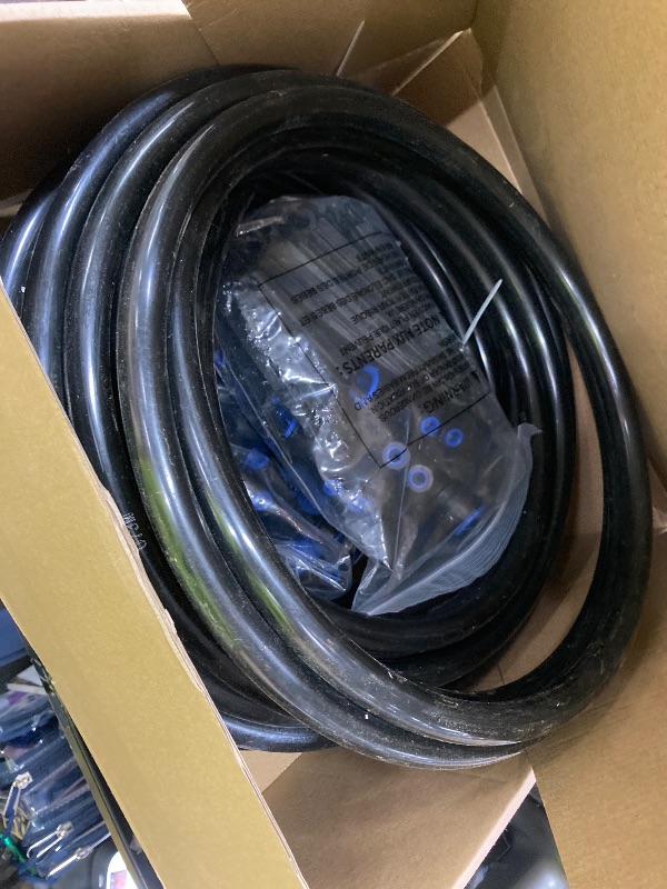 Photo 1 of *Dirty* HIRALIY 220FT Drip Irrigation Kit for Large Garden, Quick Connect Garden Watering System with 33FT 15mm Hose, 36 Adjustable Drippers for Raised Beds, Vegetable Garden, Greenhouse