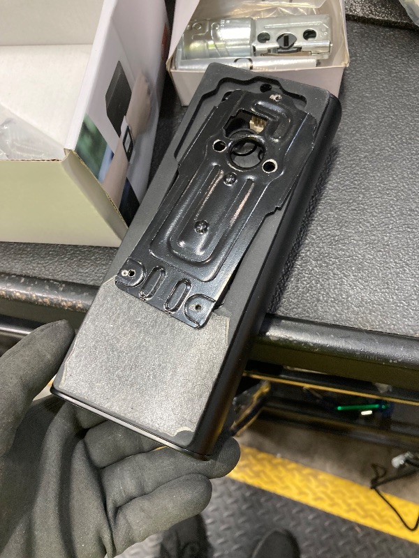 Photo 1 of *used* X3 Apple Home Key Door Lock Deadbolt, iOS ONLY, Smart Keyless Entry Door Lock with Fingerprint, Works with HomeKit Over Thread (Border Router), Voice/App/Remote Control, IP65 Weatherproof, Silver