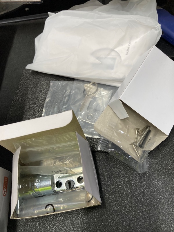 Photo 1 of *used* X3 Apple Home Key Door Lock Deadbolt, iOS ONLY, Smart Keyless Entry Door Lock with Fingerprint, Works with HomeKit Over Thread (Border Router), Voice/App/Remote Control, IP65 Weatherproof, Silver