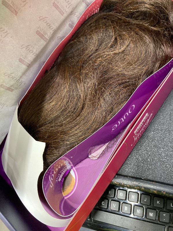 Photo 1 of *Used* Outre Lace Front Wig - Perfect Hair Line 13X4 - Swoop Series - Swoop 11 (CARAMEL BROWN)