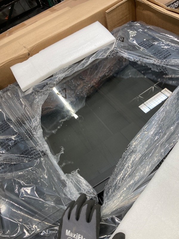 Photo 1 of *Turned on, then off/Unsure if it works* Benrocks 30'' Electric Fireplace Inserts, Recessed & Built in Wall Electric Fireplace Heater with Fire Crackling Sound, Adjustable Top Light & Flame Speed, Overheating Protection, 750/1500W Black