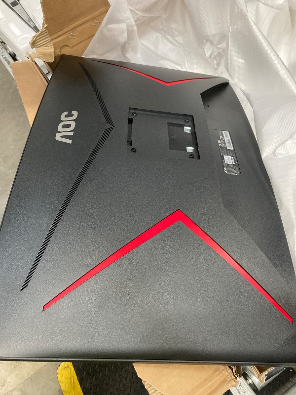 Photo 1 of **broken AOC C32G2ZE 32" Curved Frameless Gaming Monitor, Full HD 1920x1080, VA, 0.5ms 240Hz, AMD FreeSync Premium, DP/HDMI/VGA, VESA, 3-3-1 Re-Spawn Program, Xbox PS5 Switch,Black