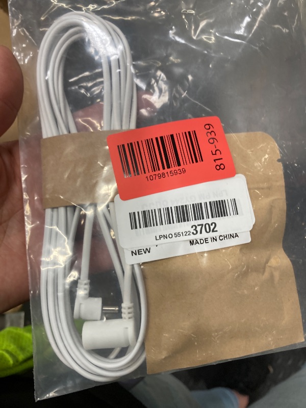Photo 1 of 10 ft. Barrel Plug Extension Cable - Compatible with Ring Solar Panel and Super Solar Panel for Cameras