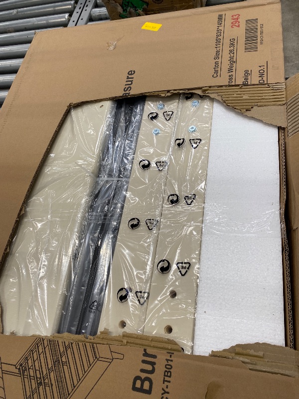 Photo 1 of ***IMAGE FOR REFERENCE***VECELO  Bed Frame with Upholstered Headboard, Velvet Platform Bedframe Mattress Foundation, Strong Wood Slat Support, No Box Spring Needed,Velvet Beige