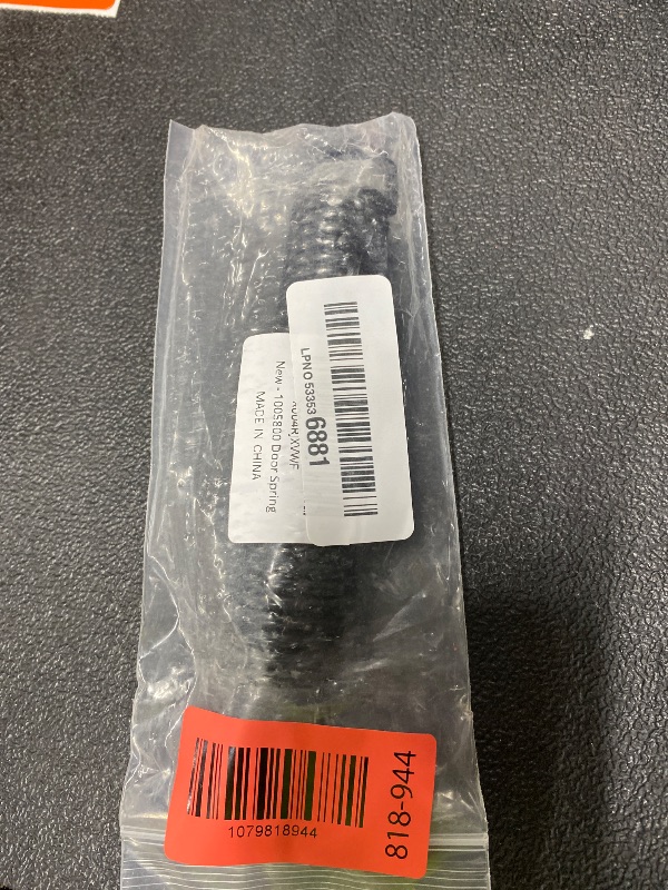 Photo 1 of 1 Pack 1005800 Oven Door Spring (1"x6.5") with Hooks