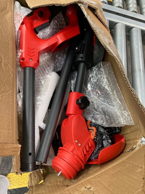 View 1 of ***MISSING CHARGER*** Cordless Wacker with Wheels, 650W Electric Weed Trimmer, 2x2.0Ah 21V Battery Powered String Trimmer, 3 Types Blades Brush Cutter Lawn Mower Edger Tool for Garden Yard***MISSING CHARGER***
Cordless Wacker with Wheels, 650W Electric