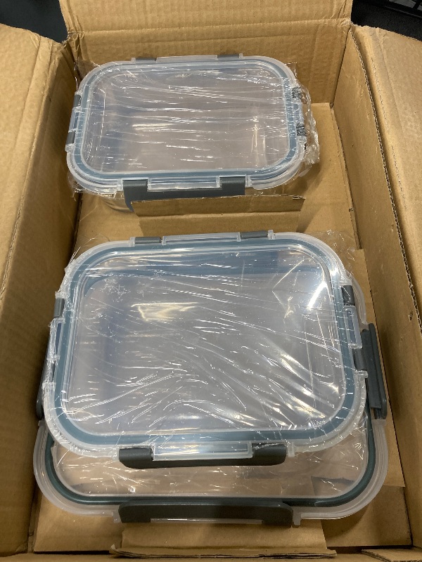 Photo 1 of ***only 2pack***
M MCIRCO [80 oz & 36 oz Extra Large Glass Food Storage/Baking Containers Set with Lids, 2 Pack 80 oz(10 cup)&2 Pack 36 oz (4.5 cup) Airtight Glass Container,Microwave,Oven,Freezer and Dishwasher
