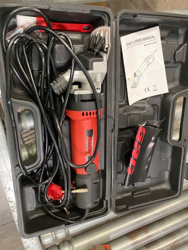 Photo 1 of ***PARTS ONLY***Dragro Sheep Clippers 600W, Professional Animal Shearing Machine, Farm Livestock Grooming Kit, Heavy Duty Electric Clippers for Thick Coat Animals (Sheep Clippers-600W)