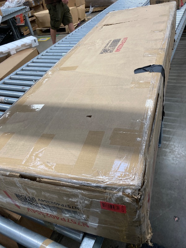 Photo 1 of ***BOX 1 OF 2 -MISSING PIECES SELLING AS INCOMPLETE PARTS ONLY*** Merax Queen Size Boucle Fabric Upholstered Platform Bed with Two Removable Pillow Headboard, Wood Bed Frame with Solid Round Legs for Kids Teens Adults, Olive Green