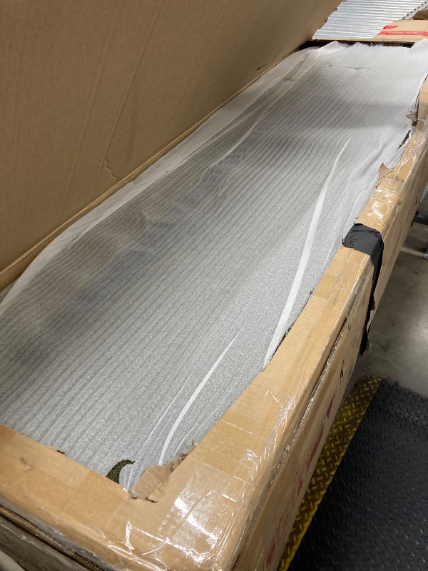 Photo 1 of ***BOX 1 OF 2 -MISSING PIECES SELLING AS INCOMPLETE PARTS ONLY*** Merax Queen Size Boucle Fabric Upholstered Platform Bed with Two Removable Pillow Headboard, Wood Bed Frame with Solid Round Legs for Kids Teens Adults, Olive Green