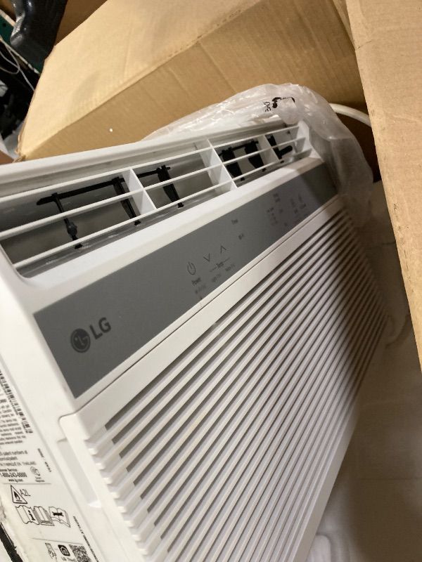 Photo 1 of ***NOT IN ORIGINAL BOX*****LG 6000 BTU Window Air Conditioner[2024 New] Remote Control, WiFi Enabled works with LG ThinQ, Alexa, Hey Google, Washable Filer Ultra-Quiet Cools Small Room up to 250 Sq.Ft AC Unit White LW6024RSMX   EST VALUE 224.00