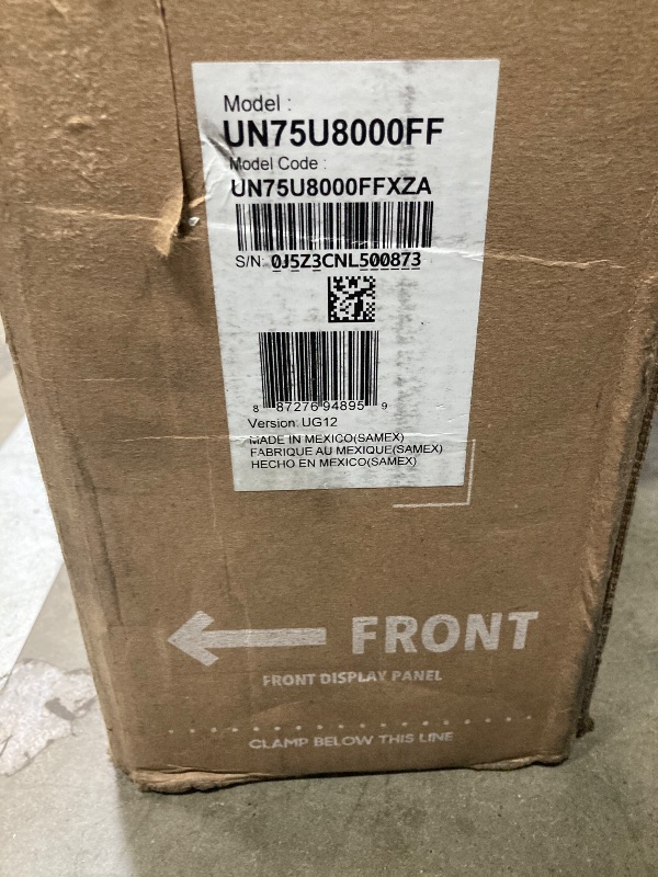 Photo 1 of ***********does not have a power cord to turn it on***********Samsung 75-Inch Class Crystal UHD U8000F 4K Smart TV (2025 Model) Endless Free Content Processor, MetalStream Design, Knox Security, Alexa Built-in