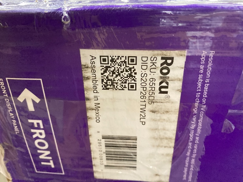 Photo 1 of ** no returns, no refunds** Roku Smart TV 2026 – 65-Inch Select Series, 4K QLED TV – Roku TV with Voice Remote – Flat Screen QLED Television with Wi-Fi for Streaming Live Local News, Sports, & Movies – Bluetooth Headphone Mode