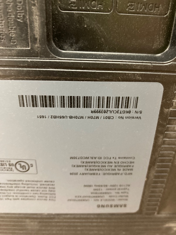 Photo 1 of ** no returns, no refunds** Samsung 65-Inch Class Mini LED M70H Series Samsung Vision AI Companion Smart TV (2026 Model, 65M70H) LED Processor 4K, Pure Spectrum Color, Motion Xcelerator + DLG 120Hz