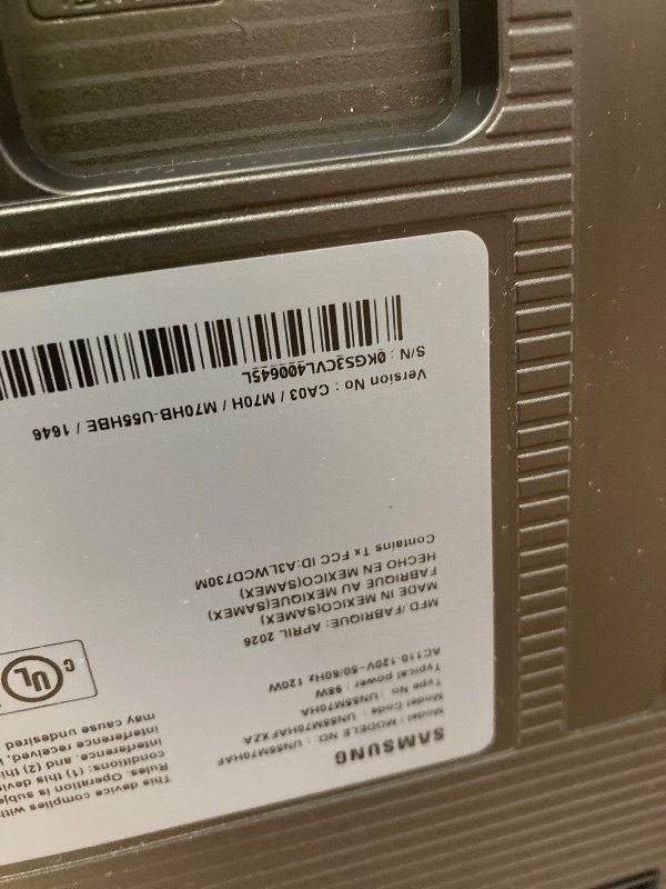 Photo 1 of **no refunds, no returns**  Samsung 55-Inch Class Mini LED M70H Series Samsung Vision AI Companion Smart TV (2026 Model, 55M70H) Processor 4K, Pure Spectrum Color, Motion Xcelerator + DLG 120Hz