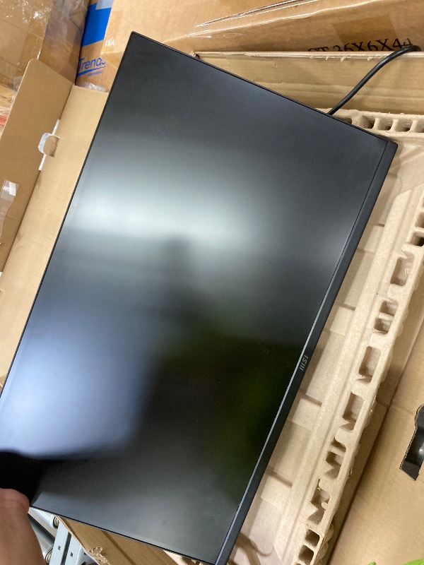 Photo 1 of ** no returns, no refunds** msi PRO MP275Q 27 Inch WQHD Office Monitor - 2560 x 1440 IPS Panel, 100 Hz, Eye-Friendly Screen, Built-in Speakers, Tilt-Adjustable - HDMI 2.0b, DP (1.2a)