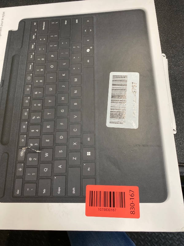 Photo 1 of ***PARTS ONLY***Microsoft Surface Pro Keyboard with Pen Storage, Compatible with Copilot+ (11th Edition), Surface 9 and 8, Alcantara Material, Black