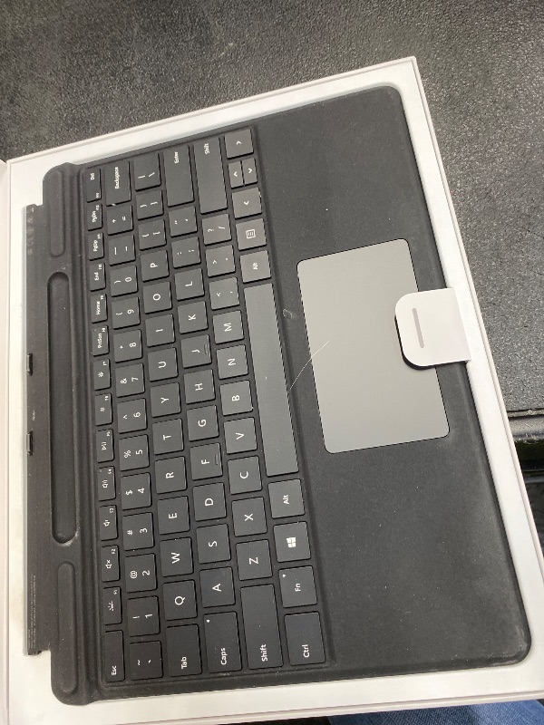 Photo 1 of ***PARTS ONLY***Microsoft Surface Pro Keyboard with Pen Storage, Compatible with Copilot+ (11th Edition), Surface 9 and 8, Alcantara Material, Black