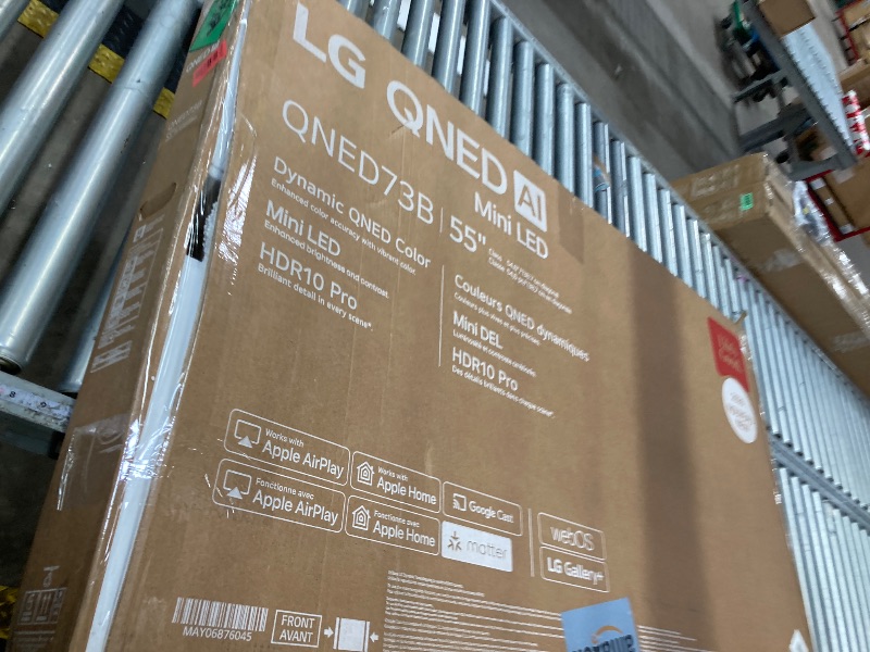 Photo 1 of ** no refunds no returns* LG Amazon Exclusive 55-Inch Class QNED AI 4K QNED73 Series Mini LED Smart TV w/AI Sound Pro, HDR10, AI 4K Super Upscaling, Filmmaker Mode, Wow Orchestra, Compatible with Alexa (55QNED73BUA, 2026)