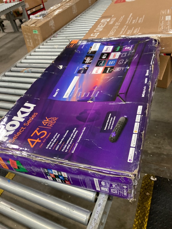Photo 1 of ** no refunds, no returns** Roku Smart TV 2025 – 43-Inch Select Series, 4K HDR TV – Roku TV with Enhanced Voice Remote