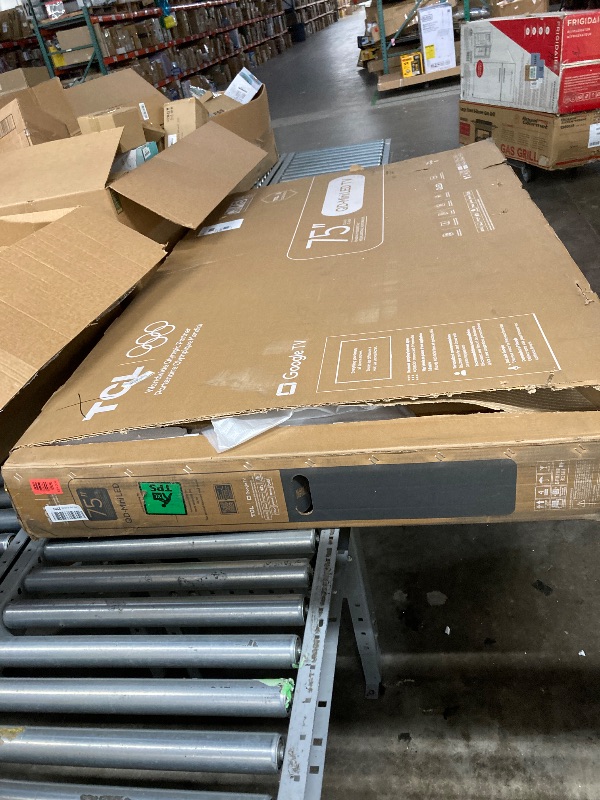 Photo 1 of ***DAMAGE SCREEN-SELLING AS PARTS ONLY*** TCL 75 Inch Class QM6K Series | Mini LED QLED 4K HDR | 75QM6K, 2025 Model | 120HZ-144HZ High Brightness Smart Google TV Dolby Atmos Onkyo Audio | Voice Remote Alexa Gaming Streaming Television