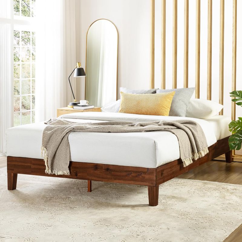 Photo 1 of  Naturalista Grand - 12 Inch Solid Wood Platform Bed with Wooden Slats - No Box Spring Needed - Queen (Espresso)