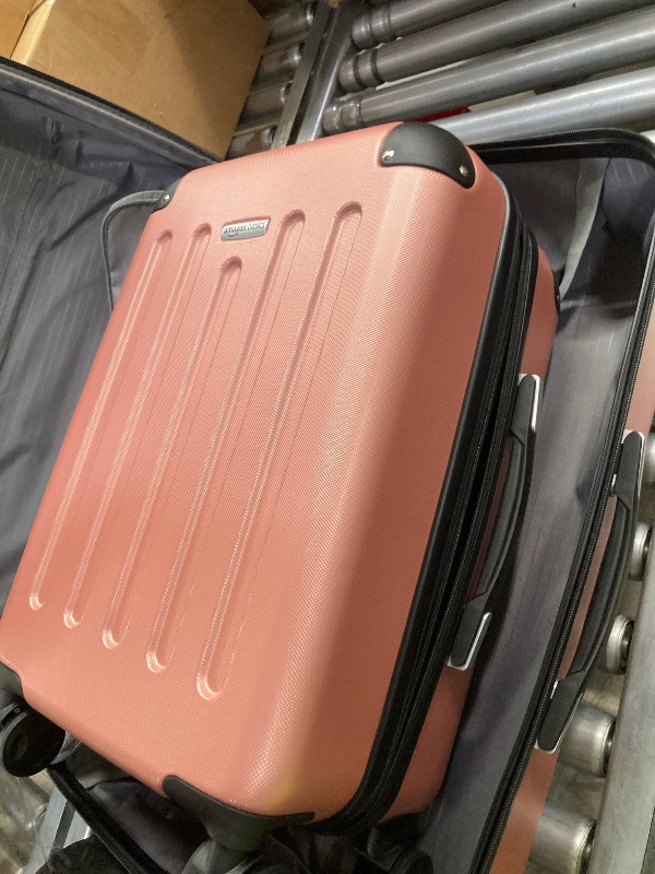 Photo 1 of ***MISSING OINE -SELLING AS IS *** 2 Piece Luggage Sets, Lightweight ABS Suitcase with 4 Spinner Wheels ? TSA Locks, Hardside Carry On Luggage Durable Suitcase Set for Family Travel Business - Rose Gold, 20/24/28