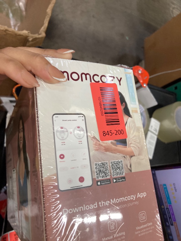 Photo 1 of ****** SEALED BY COMPANY**** Momcozy M5 Smart APP Controlled Wearable Breast Pump, Hands-Free Wireless Electric Pump, 3 Modes 9 Suction Levels, BPA-Free, Portable Lightweight, 24mm Flange, 2-Pack Quill Gray