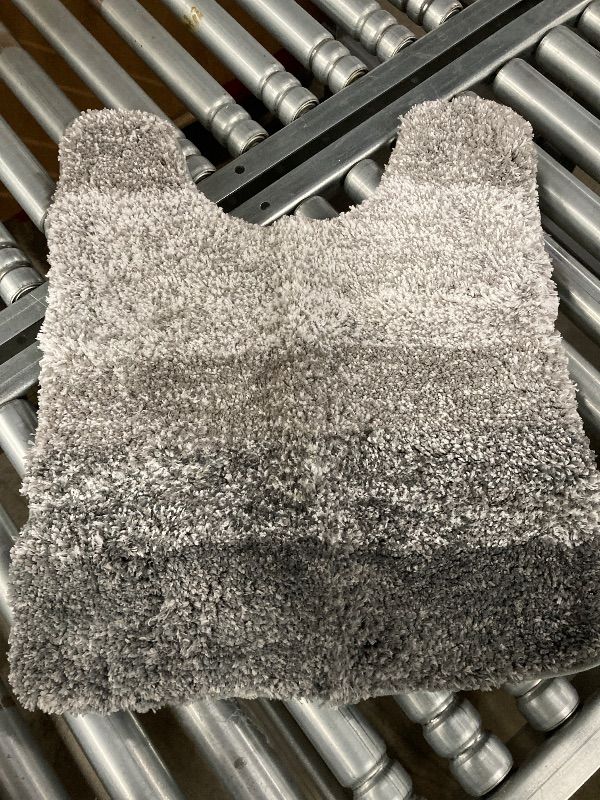 Photo 1 of ***MISSING ONE PIECE*** OLANLY Bathroom Rug , Soft Absorbent Microfiber Bath U-Shaped Contour Toilet Rug, Non-Slip, Machine Wash Dry, Plush Shaggy Bath Mats for Bathroom (24"x16"+24"x20", Grey)