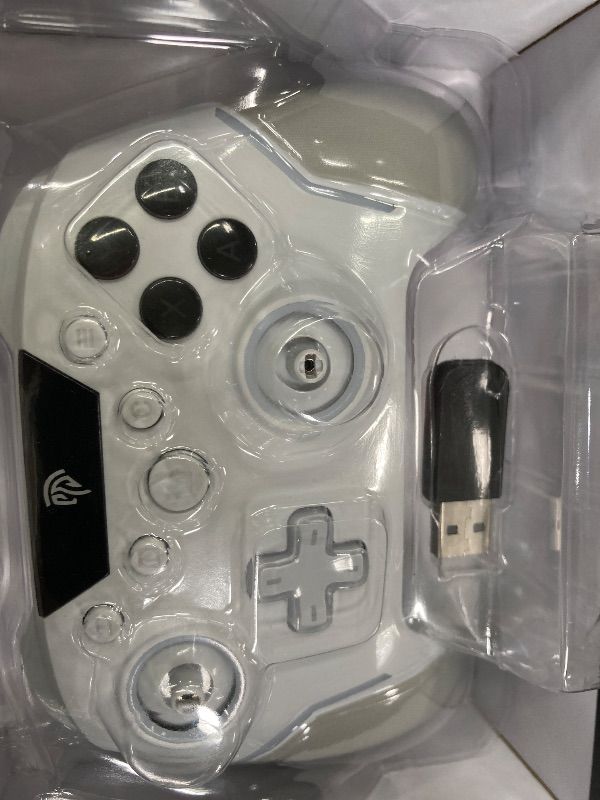 Photo 1 of **MISSING JOYSTICKS***EasySMX X20 Wireless Gaming Controller with RGB Backlit, 2-Stage Hall Effect Stick, 1000Hz Polling Rate, 6-Axis Gyro on Multi-Platform, Mech Buttons- Compatible with PC/Switch/Steam/Android