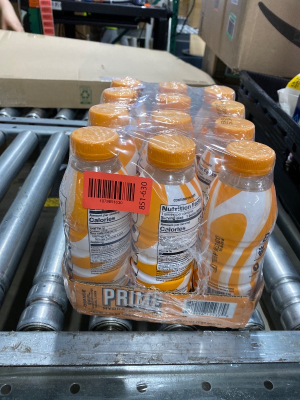 Photo 1 of ***BB 6/18/2027****PRIME Hydration ORANGE SWIRL, Sugar Free Sports Drinks, Electrolyte Enhanced to Replenish Fluids, B Vitamins, Antioxidants, Made with Natural Flavors, 16.9 Fl Oz 12 Pack