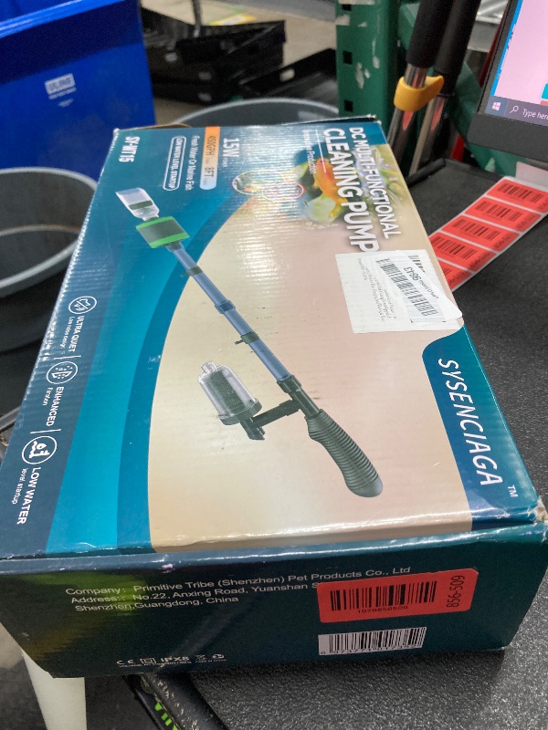 Photo 1 of ***MISSING PIECES SELLING AS PARTS ONLY*** SYSENCIAGA 15W Electric Aquarium Vacuum Gravel Cleaner - Strong Suction, Automatic Water Change, Algae Remover, Sand Wash, Water Shower, Water Circulation & Timed Off (15W)