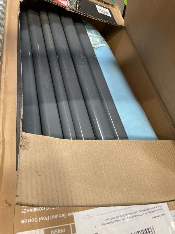 Photo 1 of ***MISSING PARTS --------missing main parts**** Intex Ultra XTR Frame 14' x 42" Round Above Ground Outdoor Swimming Pool Set with Sand Filter Pump, Ladder, Ground Cloth, and Pool Cover