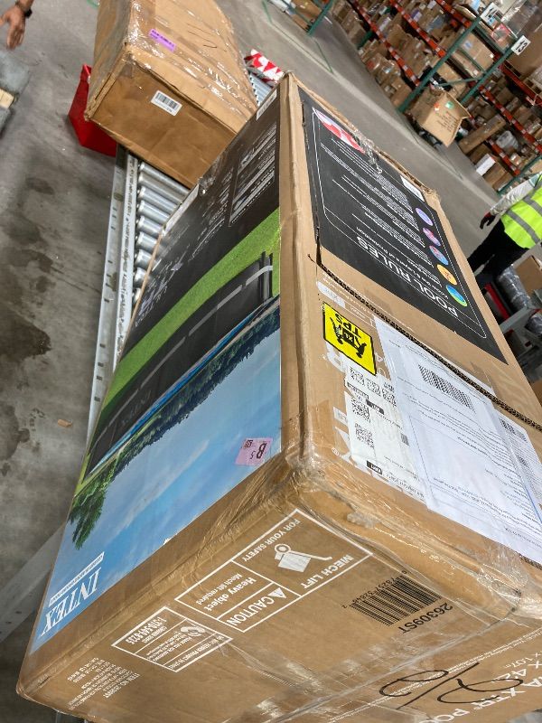 Photo 1 of ***MISSING PARTS --------missing main parts**** Intex Ultra XTR Frame 14' x 42" Round Above Ground Outdoor Swimming Pool Set with Sand Filter Pump, Ladder, Ground Cloth, and Pool Cover