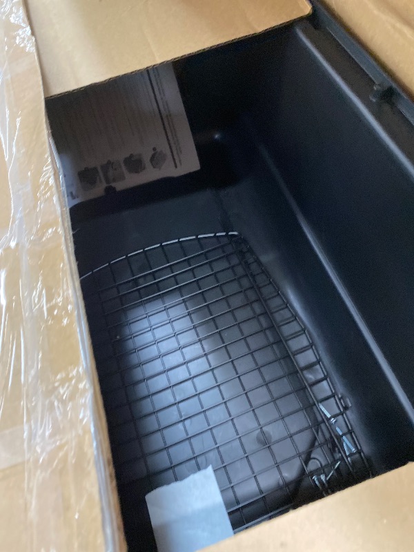 Photo 1 of **LARGE CRACK ON TOP***Petmate Vari Dog Kennel - Portable Dog Carriers & Crates for Medium Dogs, Airline-Friendly, Durable Plastic, Pet Carrier For Home and Travel, 32 Inches, Taupe and Black