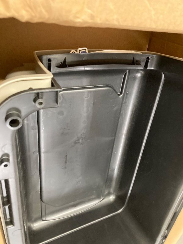 Photo 1 of **LARGE CRACK ON TOP***Petmate Vari Dog Kennel - Portable Dog Carriers & Crates for Medium Dogs, Airline-Friendly, Durable Plastic, Pet Carrier For Home and Travel, 32 Inches, Taupe and Black