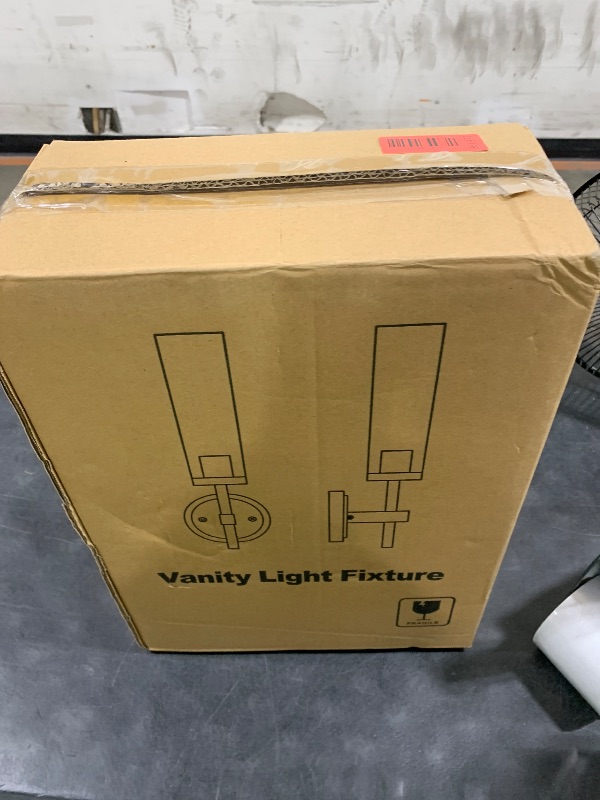 Photo 1 of [Hardwired] Wall Sconces Set of Two, Brushed Gold Bathroom Sconces with Clear Glass, Modern Wall Light Fixtures for Bathroom Mirror Vanity, Living Room, Bedroom, Hallway, Stairway, Cabinet, Foyer