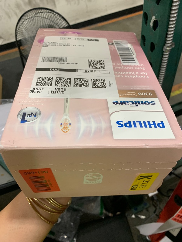 Photo 1 of Philips Sonicare DiamondClean Smart 9300 Electric Toothbrush - Sonic Toothbrush with App, Pressure Sensor, 12 Brushing Settings, Replacement Reminder, Travel Case, Pink, Model HX9903/25