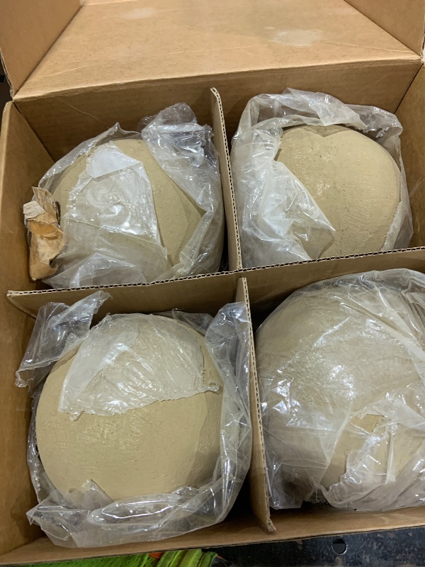 Photo 1 of Stanbroil Ceramic Balls - 6" Round Fire Stones for Fire Pit Fire Bowl and Fireplace - Set of 4, Beige