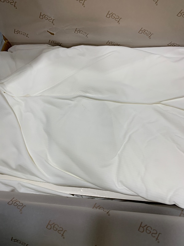 Photo 1 of REST® Evercool®+ Fitted Sheet, CaliKing, Arctic White, 15" Deep (up to 18’’), Breathable Bedding for Hot Sleeper and Night Sweats, Bed Sheet with Ionic+ Self-Cleaning Silver Yarn for Sensitive Skin
