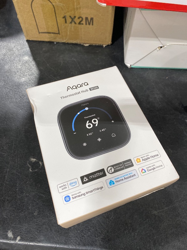 Photo 1 of Aqara Smart Thermostat W200 with Apple Adaptive Temperature & Clean Energy Guidance, 4" Touchscreen, Matter Controller, Built-in Radar Sensor, Works with Apple Home, Siri, Google Assistant, Alexa