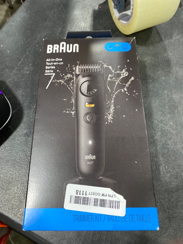 View 3 of Braun All-in-One Series 7 Men's Electric Beard Trimmer, Hair Clipper, Shaver & Razor for Face, Hair & Body, All-in-One AIO 7535 with Gillette ProGlide Razor, Cordless