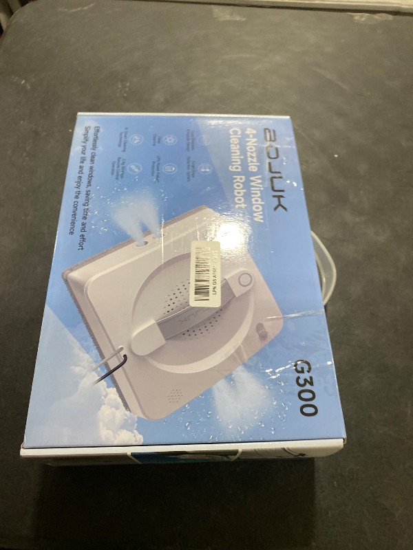 Photo 1 of BOJUK Window Cleaning Robot, 5000Pa Sauction with 4 Water Spray, 10-Stage Protection System, Intelligent Path Planning, 3 Cleaning Modes, Edge Detection for High Glass, Tiles, Mirror
