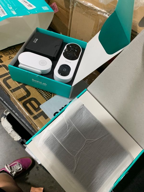Photo 1 of BOTSLAB Solar Powered Doorbell Camera Wireless, No Subscription Required, 2K Video Doorbell with Head-to-Toe View, Package Detection, Human Detection, 2-Way Audio, Easy Installation, 2.4GHz WiFi Only