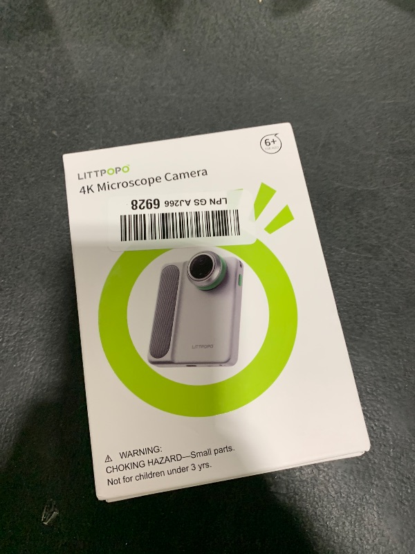 Photo 1 of LiTTPOPO MicroCam-X1 4K Digital Camera, 12MP BSI CMOS Sensor, 400X Microscope, 4K Video, Autofocus, 3.5" LCD | Compact Kids Camera for STEM Learning | Point & Shoot, Portable, Travel, Ideal Gift